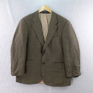 Polo University Club‎ by Ralph Lauren Men's 42R Houndstooth Blazer Jacket Plaid